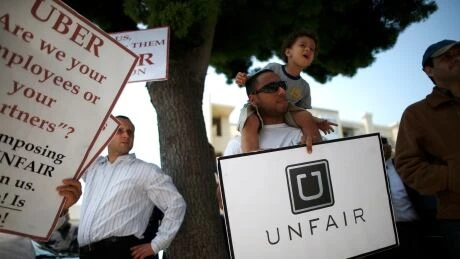 Uber protest